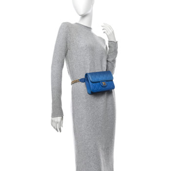 CHANEL Caviar Quilted Sunset On The Sea Waist Bag Blue