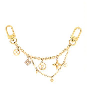 LOUIS VUITTON Blooming Garden Chain Bag Charm Gold