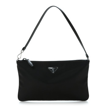 PRADA Re-Nylon Vela Pouch Black