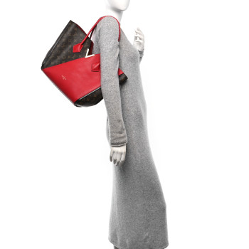 LOUIS VUITTON Calfskin Monogram Kimono Tote Cherry