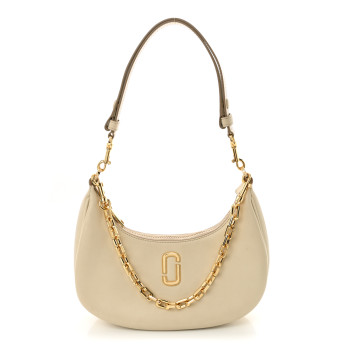 MARC JACOBS Calfskin The Curve Bag Cloud White