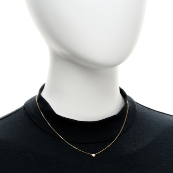 CARTIER 18K Yellow Gold Diamond XS D'Amour Pendant Necklace