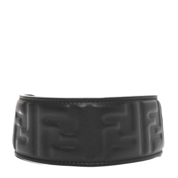 FENDI Vitello Grace FF 1974 Embossed Mini Strap You Black