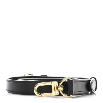 LOUIS VUITTON Calfskin 16mm Adjustable Shoulder Strap Black