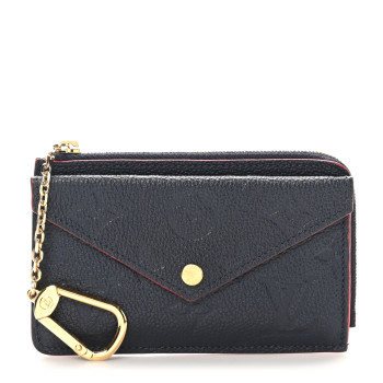 LOUIS VUITTON Empreinte Recto Verso Card Holder Marine Rouge