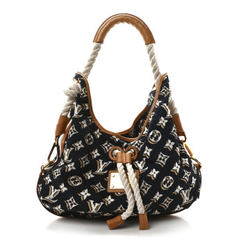 LOUIS VUITTON Canvas Monogram Cruise Bulles MM Navy