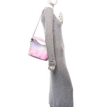 LOUIS VUITTON Monogram Giant Spring In The City Marshmallow Hobo PM Sunrise Pastel