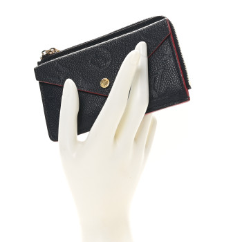 LOUIS VUITTON Empreinte Recto Verso Card Holder Marine Rouge