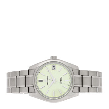 GRAND SEIKO Titanium 38mm Heritage Collection Automatic Watch Green SBGH343