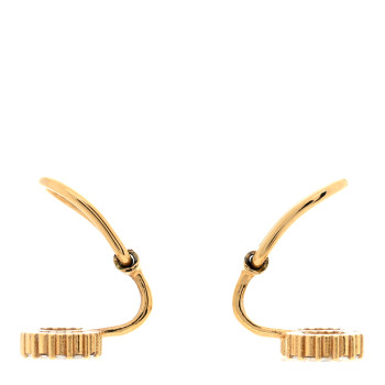CHRISTIAN DIOR Crystal Clair D Lune Clip On Earrings Gold
