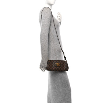 LOUIS VUITTON Damier Ebene Eva Clutch