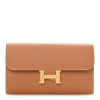 HERMES Epsom Constance Long Wallet Gold
