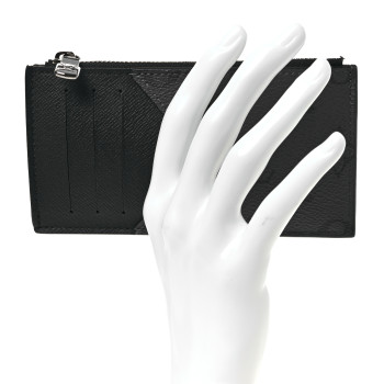 LOUIS VUITTON Reverse Monogram Eclipse Taiga Coin Card Holder