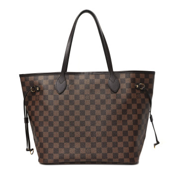 LOUIS VUITTON Damier Ebene Neo Neverfull MM Rose Ballerine