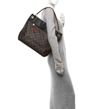 LOUIS VUITTON Monogram Tuileries Hobo Black