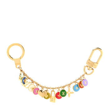 LOUIS VUITTON Pastilles Key Chain Bag Charm Multicolor