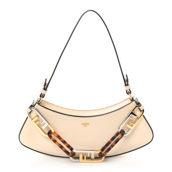 FENDI Vitello Queen Palmellato Fendi O'Lock Swing Camelia