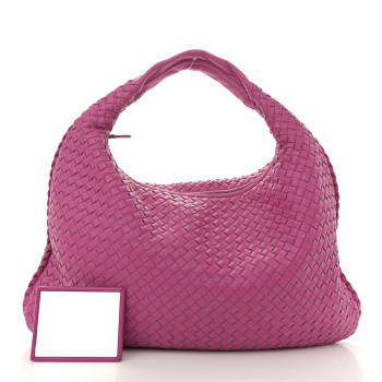 BOTTEGA VENETA Nappa Intrecciato Large Veneta Hobo Ametiste