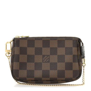 LOUIS VUITTON Damier Ebene Mini Pochette Accessories