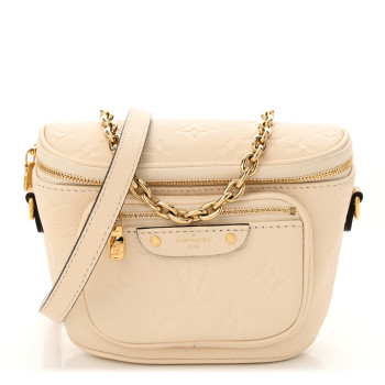 LOUIS VUITTON Empreinte Mini Bumbag Cream