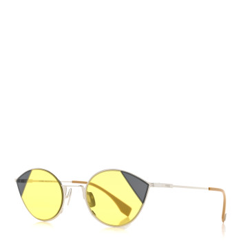 FENDI Metal Cat Eye Sunglasses FF0342/S Yellow