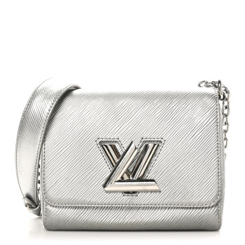 LOUIS VUITTON Epi Twist Shoulder Bag PM Argent