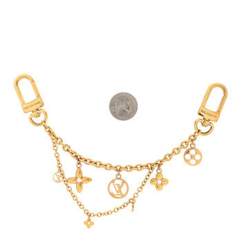 LOUIS VUITTON Blooming Garden Chain Bag Charm Gold