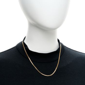 PARKER & WEST BY FASHIONPHILE 18K Yellow Gold Curb Chain Necklace 17.75"