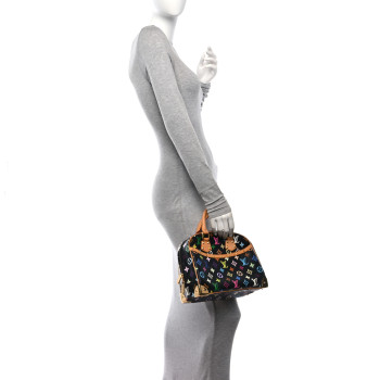 LOUIS VUITTON Monogram Multicolor Trouville Black