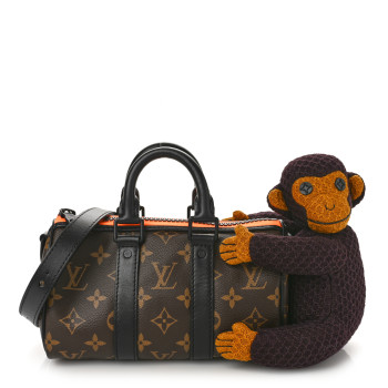 LOUIS VUITTON Monogram Monkey Puppet LV Friends Keepall XS