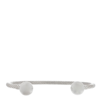 TIFFANY Sterling Silver Textured Barbell Cuff Bracelet