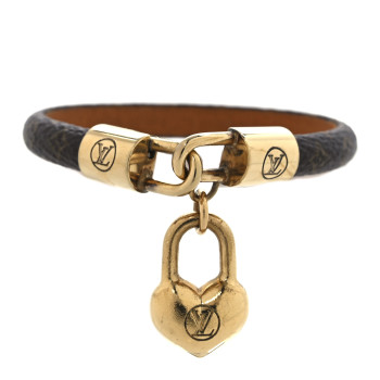 LOUIS VUITTON Monogram Crazy In Lock Bracelet 17