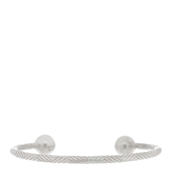 TIFFANY Sterling Silver Textured Barbell Cuff Bracelet
