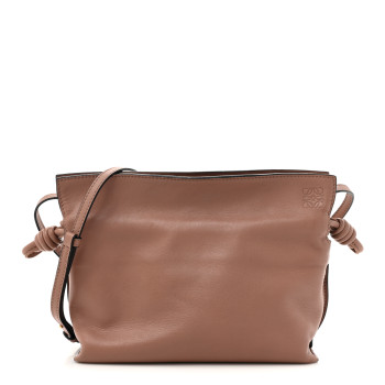 LOEWE Calfskin Mini Flamenco Knot Bag Blush
