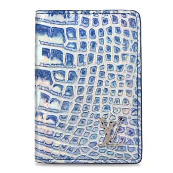 LOUIS VUITTON Alligator Pocket Organizer Frozen Blue
