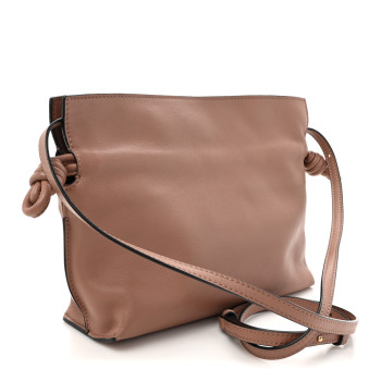 LOEWE Calfskin Mini Flamenco Knot Bag Blush