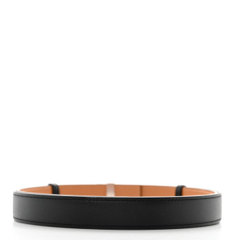 HERMES Epsom Swift 24mm Collier De Chien Belt Black Gold