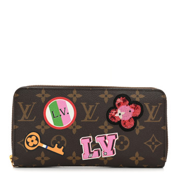 LOUIS VUITTON Monogram Travel Stickers Zippy Wallet