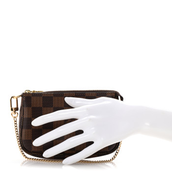 LOUIS VUITTON Damier Ebene Mini Pochette Accessories