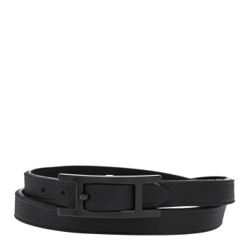 HERMES Epsom Behapi Double Tour Bracelet T5 Black