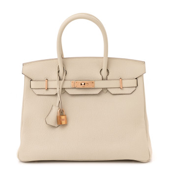 HERMES Togo Birkin 30 Craie