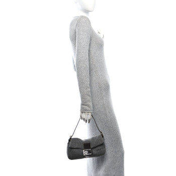 FENDI Knit Baguette Dark Grey