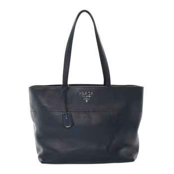 PRADA Vitello Phenix Shopping Tote Baltico