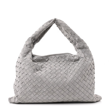 BOTTEGA VENETA Suede Intrecciato Small Hop Sterling