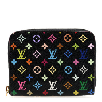 LOUIS VUITTON Monogram Multicolor Zippy Coin Purse Black