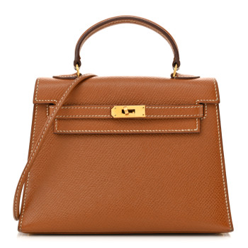 HERMES Courchevel Micro Kelly Sellier 15 Gold