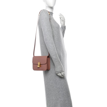 CELINE Box Calfskin Teen Classic Box Flap Bag Antique Rose