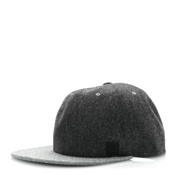 HERMES Wool Texas Hat 60 Charbon Gris