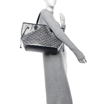 LOUIS VUITTON Monoglam Neverfull MM Blue