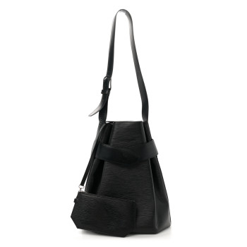 LOUIS VUITTON Epi Sac D'Epaule GM Black